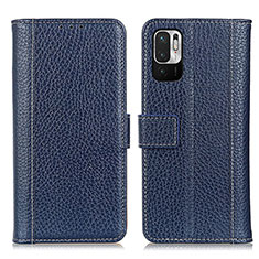 Funda de Cuero Cartera con Soporte Carcasa M14L para Xiaomi Redmi Note 10 JE 5G Azul