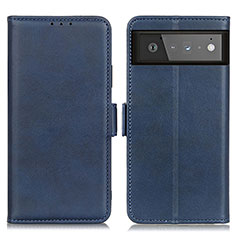 Funda de Cuero Cartera con Soporte Carcasa M15L para Google Pixel 6 5G Azul