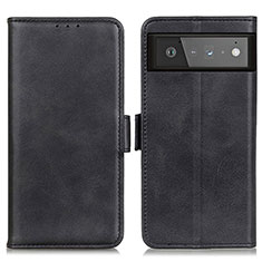 Funda de Cuero Cartera con Soporte Carcasa M15L para Google Pixel 6 5G Negro