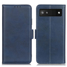 Funda de Cuero Cartera con Soporte Carcasa M15L para Google Pixel 6a 5G Azul