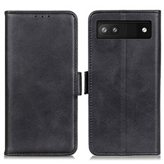 Funda de Cuero Cartera con Soporte Carcasa M15L para Google Pixel 6a 5G Negro