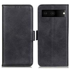 Funda de Cuero Cartera con Soporte Carcasa M15L para Google Pixel 7 5G Negro