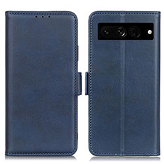 Funda de Cuero Cartera con Soporte Carcasa M15L para Google Pixel 7 Pro 5G Azul