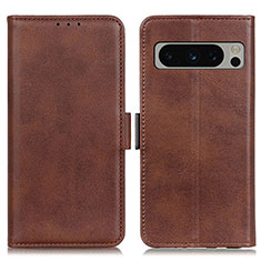 Funda de Cuero Cartera con Soporte Carcasa M15L para Google Pixel 8 Pro 5G Marron