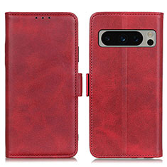 Funda de Cuero Cartera con Soporte Carcasa M15L para Google Pixel 8 Pro 5G Rojo