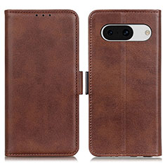 Funda de Cuero Cartera con Soporte Carcasa M15L para Google Pixel 8a 5G Marron