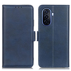 Funda de Cuero Cartera con Soporte Carcasa M15L para Huawei Enjoy 50 Azul