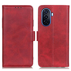 Funda de Cuero Cartera con Soporte Carcasa M15L para Huawei Enjoy 50 Rojo