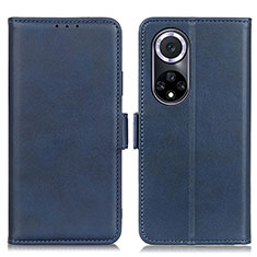 Funda de Cuero Cartera con Soporte Carcasa M15L para Huawei Honor 50 5G Azul