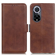 Funda de Cuero Cartera con Soporte Carcasa M15L para Huawei Honor 50 5G Marron