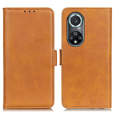 Funda de Cuero Cartera con Soporte Carcasa M15L para Huawei Honor 50 Pro 5G Marron Claro