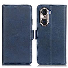 Funda de Cuero Cartera con Soporte Carcasa M15L para Huawei Honor 60 Pro 5G Azul