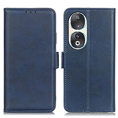 Funda de Cuero Cartera con Soporte Carcasa M15L para Huawei Honor 90 5G Azul