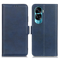 Funda de Cuero Cartera con Soporte Carcasa M15L para Huawei Honor 90 Lite 5G Azul