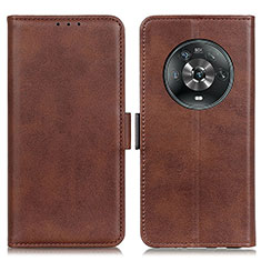 Funda de Cuero Cartera con Soporte Carcasa M15L para Huawei Honor Magic4 5G Marron