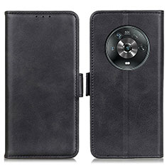 Funda de Cuero Cartera con Soporte Carcasa M15L para Huawei Honor Magic4 5G Negro