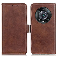 Funda de Cuero Cartera con Soporte Carcasa M15L para Huawei Honor Magic4 Pro 5G Marron