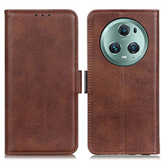 Funda de Cuero Cartera con Soporte Carcasa M15L para Huawei Honor Magic5 Pro 5G Marron