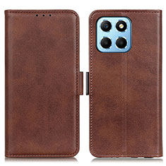 Funda de Cuero Cartera con Soporte Carcasa M15L para Huawei Honor X6 5G Marron