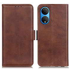 Funda de Cuero Cartera con Soporte Carcasa M15L para Huawei Honor X7 Marron