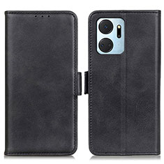 Funda de Cuero Cartera con Soporte Carcasa M15L para Huawei Honor X7a Negro