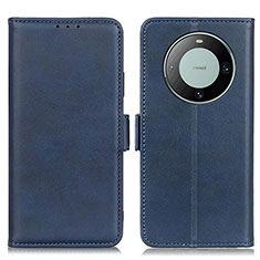 Funda de Cuero Cartera con Soporte Carcasa M15L para Huawei Mate 60 Azul