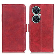 Funda de Cuero Cartera con Soporte Carcasa M15L para Huawei Nova 11i Rojo