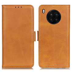 Funda de Cuero Cartera con Soporte Carcasa M15L para Huawei Nova 8i Marron Claro