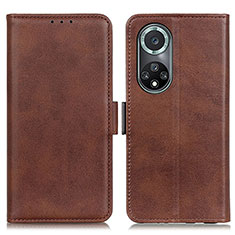 Funda de Cuero Cartera con Soporte Carcasa M15L para Huawei Nova 9 Pro Marron