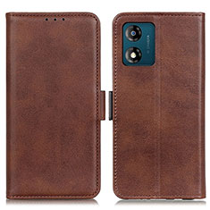 Funda de Cuero Cartera con Soporte Carcasa M15L para Motorola Moto E13 Marron