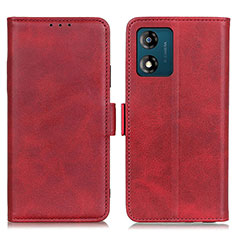 Funda de Cuero Cartera con Soporte Carcasa M15L para Motorola Moto E13 Rojo