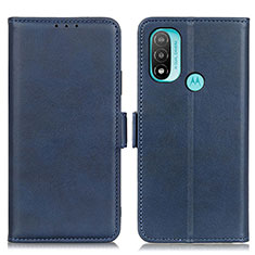 Funda de Cuero Cartera con Soporte Carcasa M15L para Motorola Moto E20 Azul