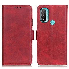 Funda de Cuero Cartera con Soporte Carcasa M15L para Motorola Moto E20 Rojo