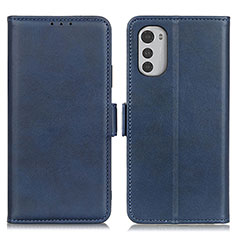 Funda de Cuero Cartera con Soporte Carcasa M15L para Motorola Moto E32 Azul