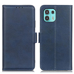 Funda de Cuero Cartera con Soporte Carcasa M15L para Motorola Moto Edge 20 Lite 5G Azul