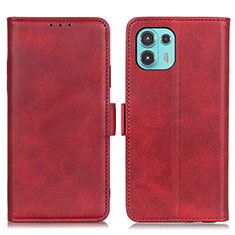 Funda de Cuero Cartera con Soporte Carcasa M15L para Motorola Moto Edge 20 Lite 5G Rojo