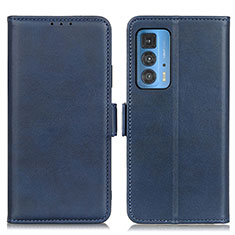 Funda de Cuero Cartera con Soporte Carcasa M15L para Motorola Moto Edge 20 Pro 5G Azul