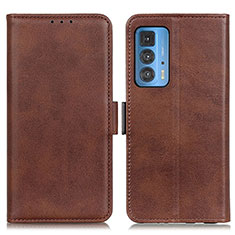 Funda de Cuero Cartera con Soporte Carcasa M15L para Motorola Moto Edge 20 Pro 5G Marron