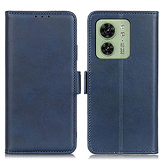 Funda de Cuero Cartera con Soporte Carcasa M15L para Motorola Moto Edge (2023) 5G Azul