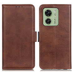 Funda de Cuero Cartera con Soporte Carcasa M15L para Motorola Moto Edge (2023) 5G Marron