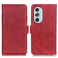 Funda de Cuero Cartera con Soporte Carcasa M15L para Motorola Moto Edge 30 Pro 5G Rojo