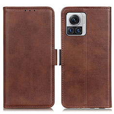 Funda de Cuero Cartera con Soporte Carcasa M15L para Motorola Moto Edge 30 Ultra 5G Marron