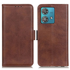 Funda de Cuero Cartera con Soporte Carcasa M15L para Motorola Moto Edge 40 Neo 5G Marron