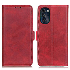 Funda de Cuero Cartera con Soporte Carcasa M15L para Motorola Moto G 5G (2022) Rojo