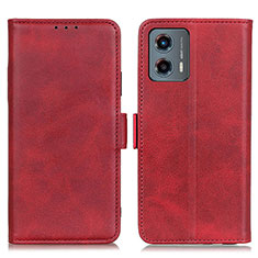 Funda de Cuero Cartera con Soporte Carcasa M15L para Motorola Moto G 5G (2023) Rojo