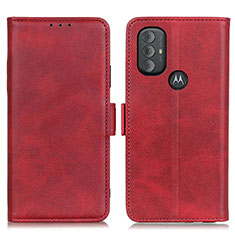 Funda de Cuero Cartera con Soporte Carcasa M15L para Motorola Moto G Play Gen 2 Rojo