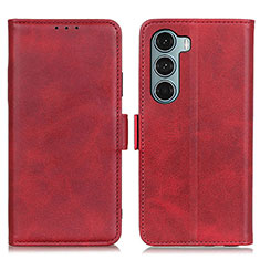 Funda de Cuero Cartera con Soporte Carcasa M15L para Motorola Moto G200 5G Rojo