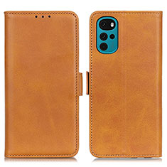 Funda de Cuero Cartera con Soporte Carcasa M15L para Motorola Moto G22 Marron Claro