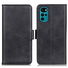 Funda de Cuero Cartera con Soporte Carcasa M15L para Motorola Moto G22 Negro