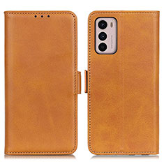 Funda de Cuero Cartera con Soporte Carcasa M15L para Motorola Moto G42 Marron Claro